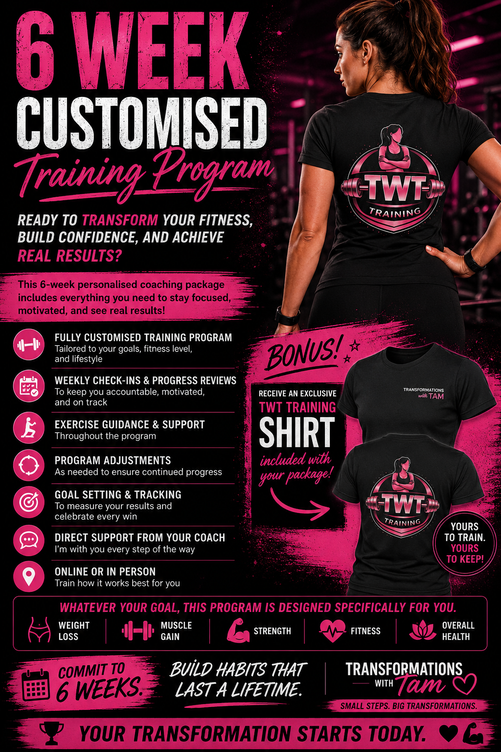 6 Week Customised Training Program